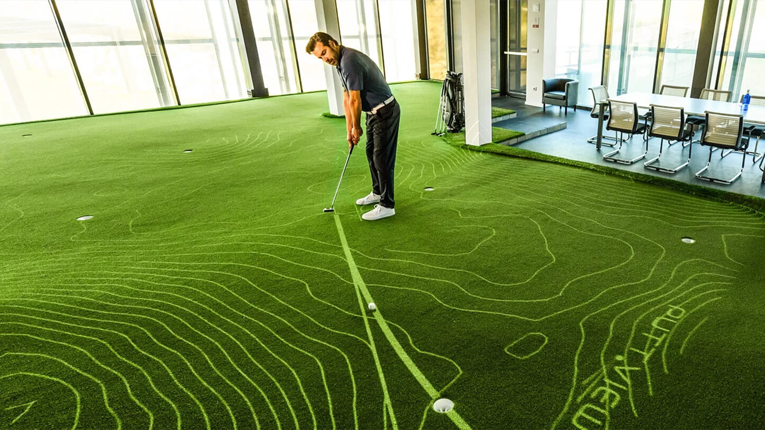 PuttView Laser Guided Putting Green